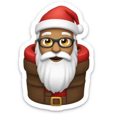 Santa claus cozy sticker