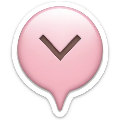 Light pink check mark sticker