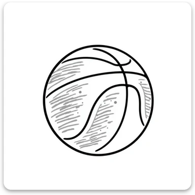 Basketball sticker