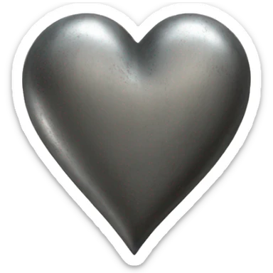 Metal vintage heart sticker