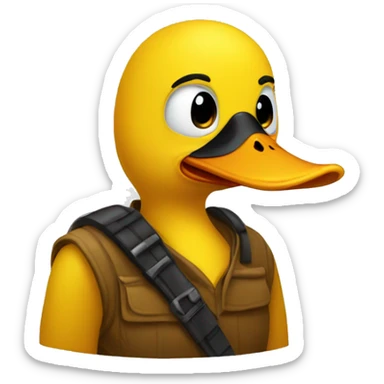 Yellow Robber duck sticker