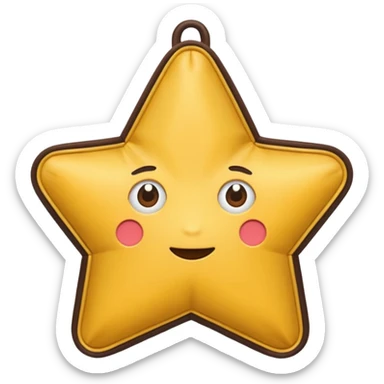 star shaped bag sticker