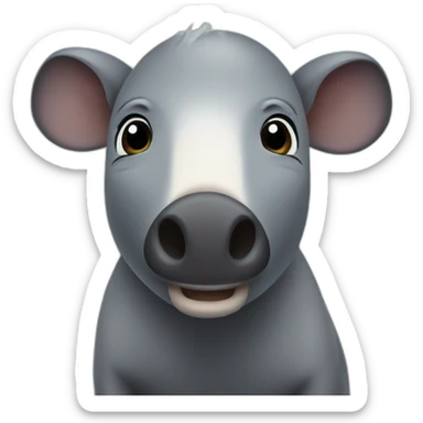 pretty tapir sticker