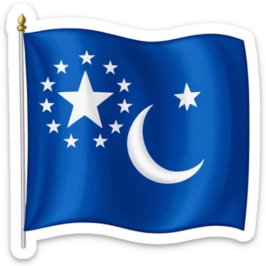 Gokturk flag emoji copy sticker