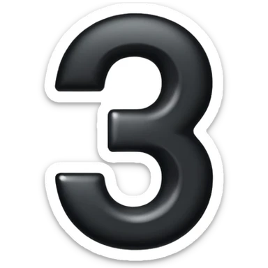 create number 7 not letter b,+ and etc sticker