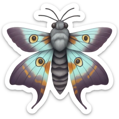 Moth sticker