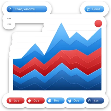  chart 98% blue 2% red sticker