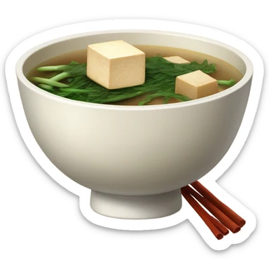 bowl of miso soup sticker