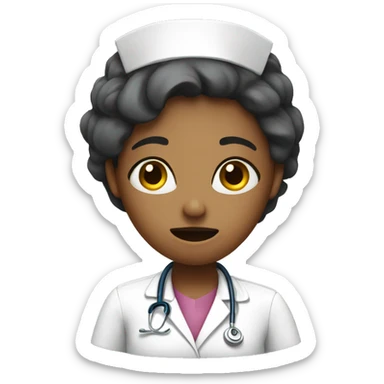 Stressed out nurse sticker
