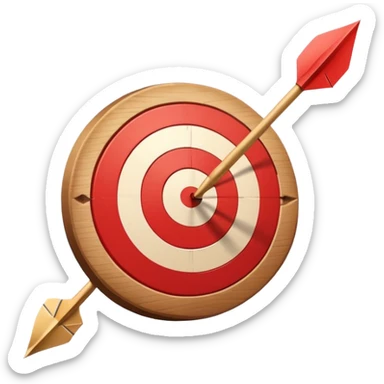 target and arrow sticker