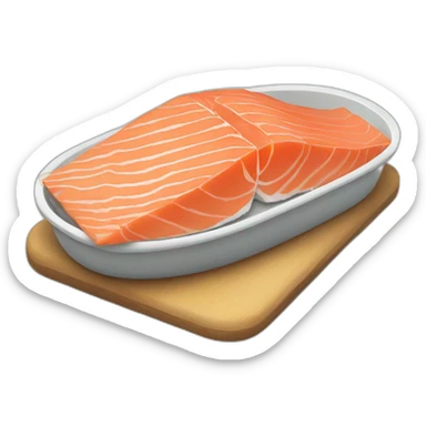 cooked salmon sticker