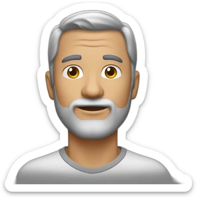 Mann-grauhaarig-without-beard sticker