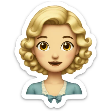 Vintage Girl sticker