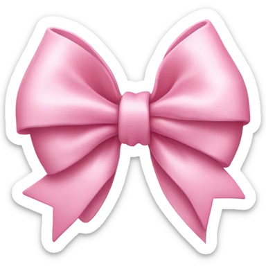 pink bow sticker