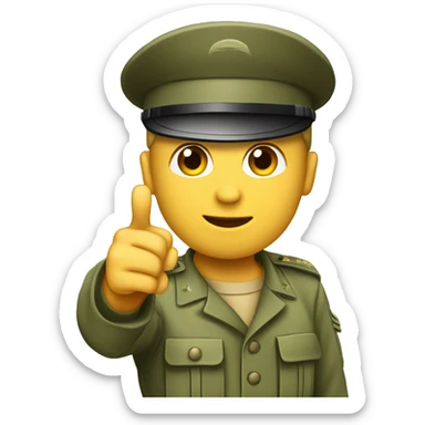 army soldier pointing at you with hand sticker