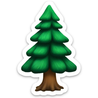 Pine tree sticker