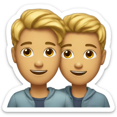 Teen gay couple sticker