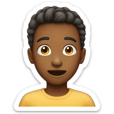 Kids talking secretly sticker