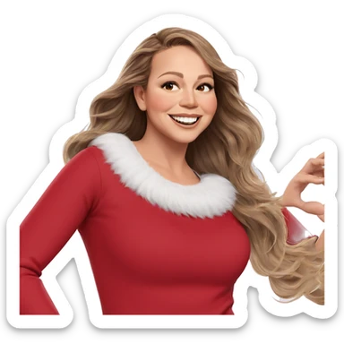 smiling girl with brown hair sticker