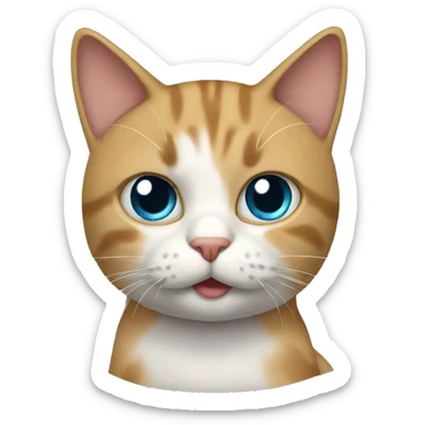 Un gato con móvil  sticker