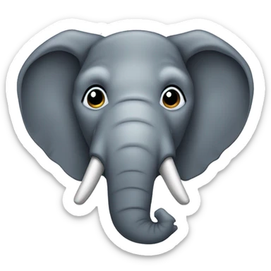  elephant head animal sticker