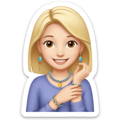 Charm Bracelet Girl sticker