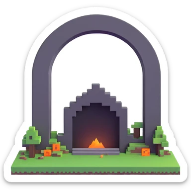 Minecraft End portal sticker