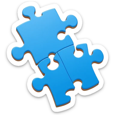 single jigsaw puzzle piece sticker