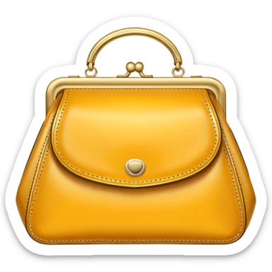 golden luxury purse sticker