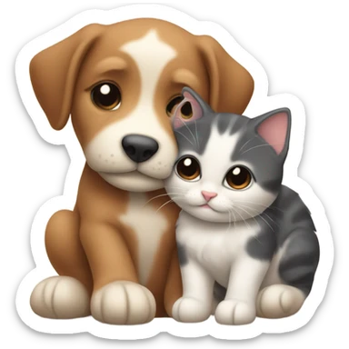 Cute hug sticker