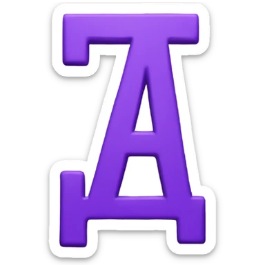 purple sign done sticker