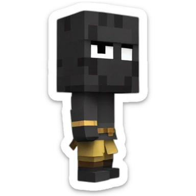 standing-minecraft-ninja sticker
