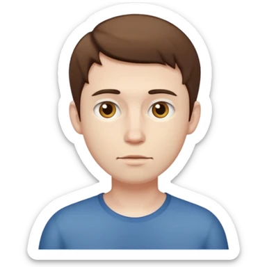 skinny fat man sticker