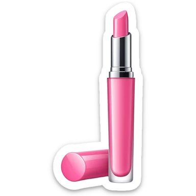 pink lip gloss tube sticker