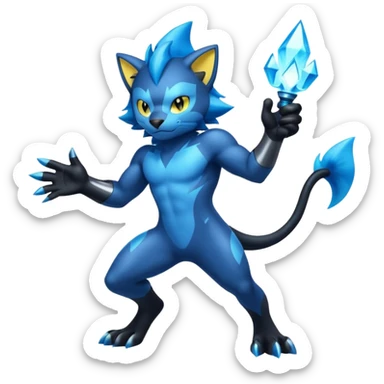 Luxray-Dewott-fusion sticker