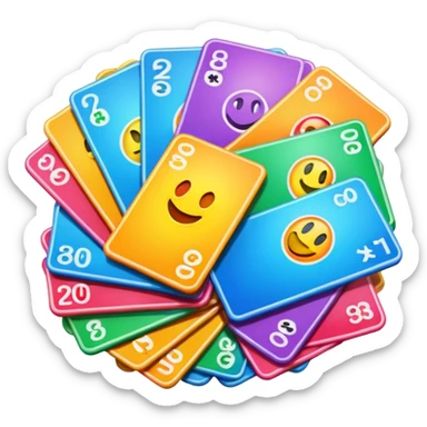 lottery cards sticker