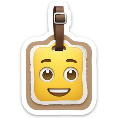 Luggage paper tag qrcode sticker