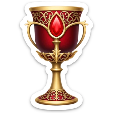 gothic chalice with blood sticker