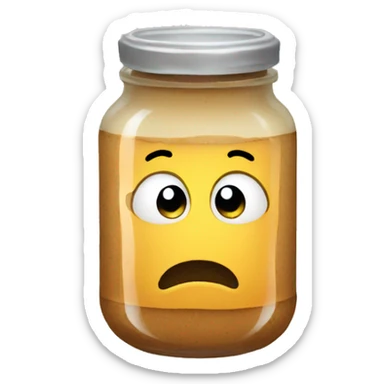 confused sauce jar sticker