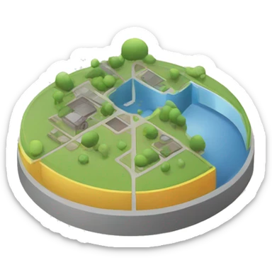 sector diagram 25% sticker