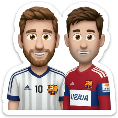 El rayo mcqueen con Lionel Messi  sticker