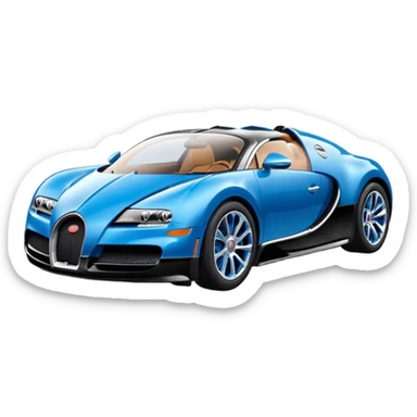 bugati car sticker