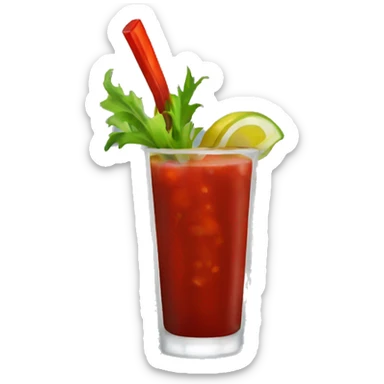 Bloody mary drink sticker