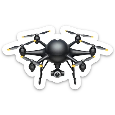 Drone kamikaze avec une bombe sticker