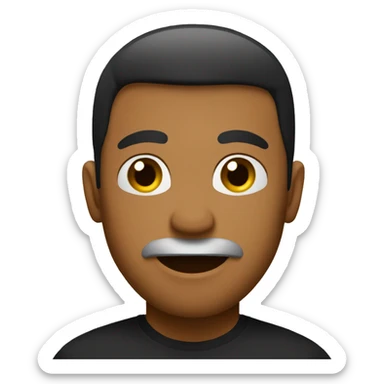 black tshirt with the letter GP in the top corner .emoji.write onthem 20five sticker