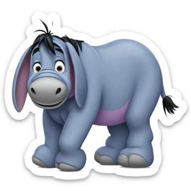 Disney’s eeyore  sticker