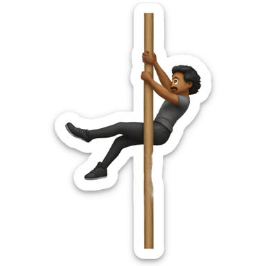 Difficult pole move  sticker