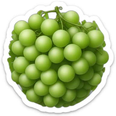 grapes and vines sphere sticker