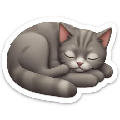 cat sleeping  sticker