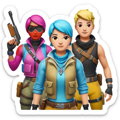 Pavos de fortnite  sticker